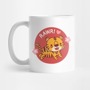 Cute Tiger Goes Rawr Mug